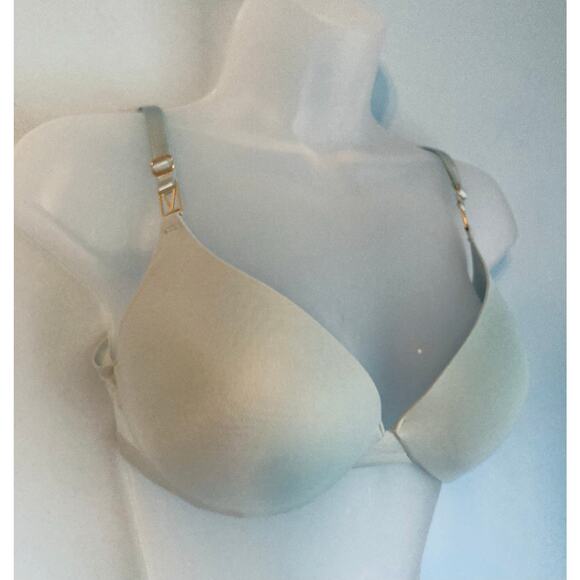 Victoria's Secret Push Up Bra Uplift Plunge Green 34D NWOT - Picture 2 of 9